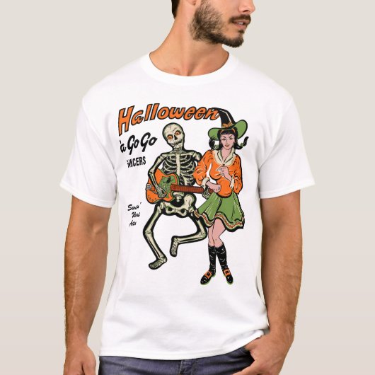 Vintage Halloween A Go-Go Dancers Shirt (Voorkant)