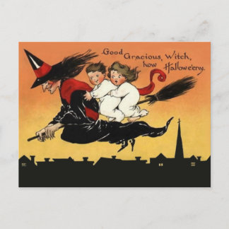 Vintage Halloween Art Briefkaart