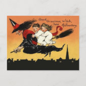 Vintage Halloween Art Briefkaart (Voorkant)