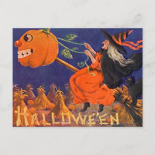 Vintage Halloween Art Briefkaart
