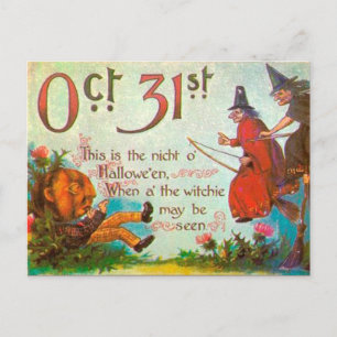 Vintage Halloween Art Briefkaart