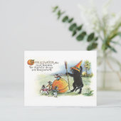 Vintage Halloween Art Briefkaart (Staand voorkant)