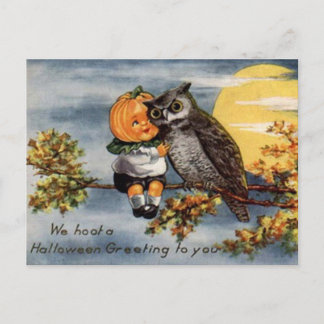 Vintage Halloween Art Briefkaart