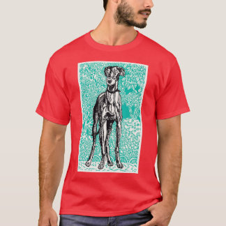 Vintage Halloween Art Greyhound 1 T-shirt