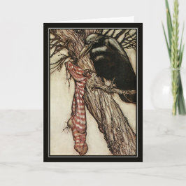 Vintage Halloween Arthur Rackham de Kraai Kaart