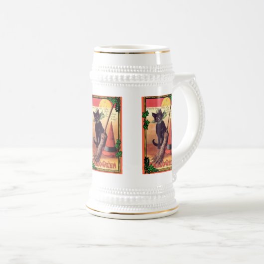 Vintage Halloween Bierpul (Voorkant rechts)