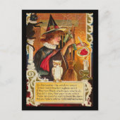 Vintage Halloween Briefkaart (Voorkant)