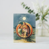 Vintage Halloween Briefkaart (Staand voorkant)