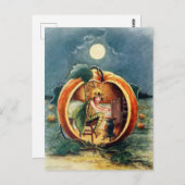Vintage Halloween Briefkaart (Voorkant / Achterkant)