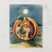 Vintage Halloween Briefkaart (Voorkant)