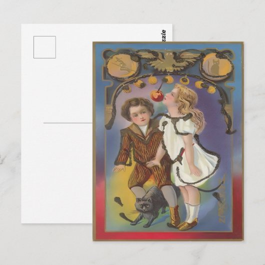 Vintage Halloween Briefkaart (Voorkant / Achterkant)