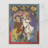 Vintage Halloween Briefkaart (Voorkant)