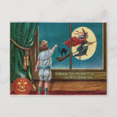 Vintage Halloween Briefkaart (Voorkant)