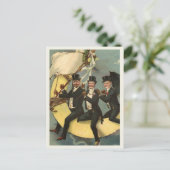 Vintage Halloween Briefkaart (Staand voorkant)