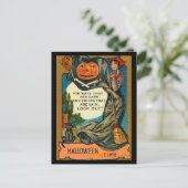 Vintage Halloween Briefkaart (Staand voorkant)