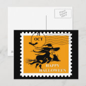 Vintage Halloween Briefkaart (Voorkant / Achterkant)