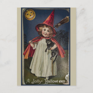 Vintage Halloween Briefkaart