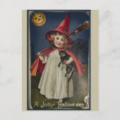 Vintage Halloween Briefkaart (Voorkant)