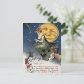 Vintage Halloween Briefkaart (Staand voorkant)