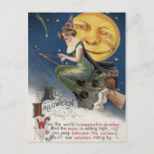 Vintage Halloween Briefkaart (Voorkant)