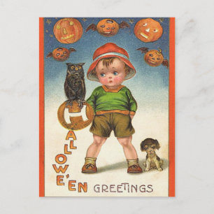 Vintage Halloween Briefkaart