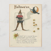 Vintage Halloween Briefkaart (Voorkant)