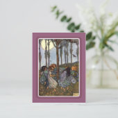 Vintage Halloween Briefkaart (Staand voorkant)