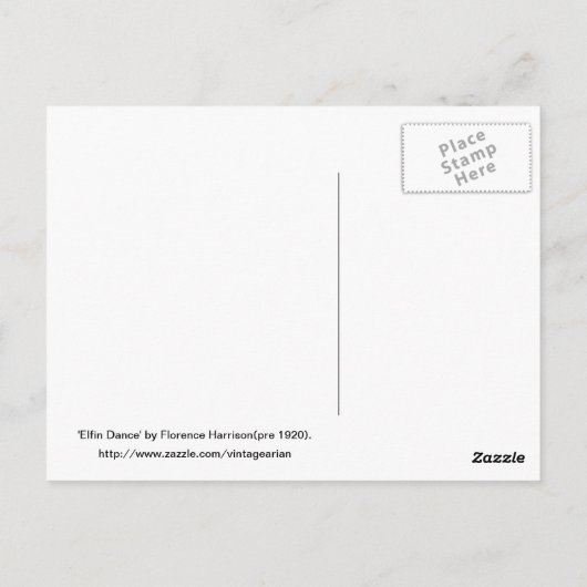 Vintage Halloween Briefkaart (Achterkant)