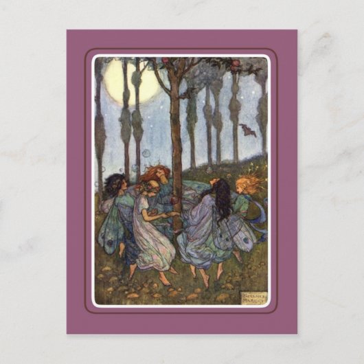 Vintage Halloween Briefkaart (Voorkant)