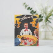 Vintage Halloween Briefkaart (Staand voorkant)