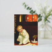 Vintage Halloween Briefkaart (Staand voorkant)