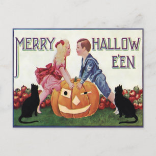 Vintage Halloween Briefkaart