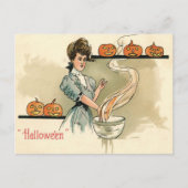 Vintage Halloween Briefkaart (Voorkant)