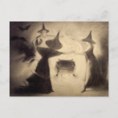 Vintage Halloween Briefkaart (Voorkant)