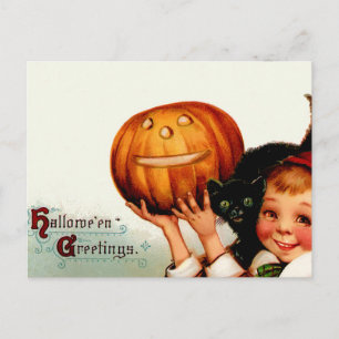 Vintage Halloween Briefkaart