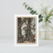 Vintage Halloween Briefkaart (Staand voorkant)