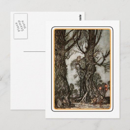 Vintage Halloween Briefkaart (Voorkant / Achterkant)