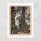 Vintage Halloween Briefkaart (Voorkant)