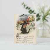 Vintage Halloween Briefkaart (Staand voorkant)