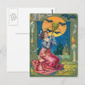 Vintage Halloween Briefkaart (Voorkant / Achterkant)