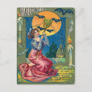 Vintage Halloween Briefkaart