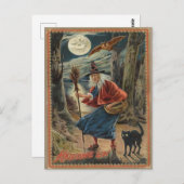 Vintage Halloween Briefkaart (Voorkant / Achterkant)