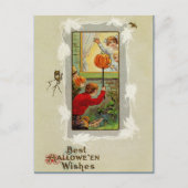 Vintage Halloween Briefkaart (Voorkant)