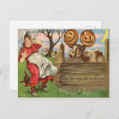 Vintage Halloween Briefkaart (Voorkant / Achterkant)