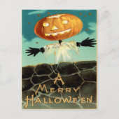Vintage Halloween Briefkaart (Voorkant)