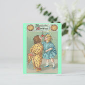 Vintage Halloween Briefkaart (Staand voorkant)