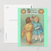 Vintage Halloween Briefkaart (Voorkant / Achterkant)