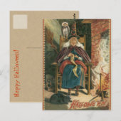 Vintage Halloween Briefkaart (Voorkant / Achterkant)