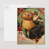 Vintage Halloween Briefkaart (Voorkant / Achterkant)