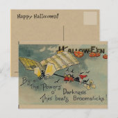 Vintage Halloween Briefkaart (Voorkant / Achterkant)